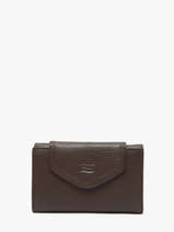 Portefeuille Caviar Leder Crinkles Bruin caviar 15020